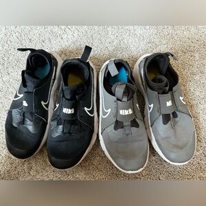 Pair of boys slip on Nikes